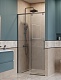 BelBagno Душевая дверь в нишу Soft Close-1 SOFT_CLOSE-1-BF-1-100-C-GM 100x200 профиль оружейная сталь стекло прозрачное – фотография-13