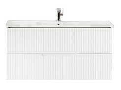 Cezares Тумба под раковину Duet-N 120 подвесная Bianco Opaco – фотография-1