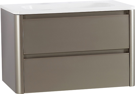 Cezares Тумба с раковиной без отверстия под смеситель Relax 80 подвесная сатин – фотография-2