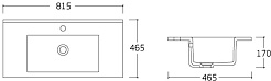 Vincea Раковина мебельная 81.5 VBS-13980 белая – фотография-2