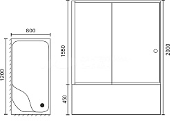 Royal Bath Душевой уголок 120/80 BP RB 8120BP-C-L – фотография-3