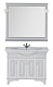 Aquanet Зеркало Валенса 110 белый краколет/серебро (180149) – фотография-8