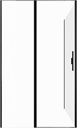 Allen Brau Душевой уголок Priority 120x80 3.31033.BBA/3.31042.BBA чёрный браш – фотография-6