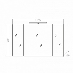 СанТа Мебель для ванной Нептун 120 – фотография-5