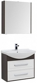 Aquanet Мебель для ванной Остин 75 белая/дуб кантербери – фотография-1