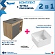 Teymi Тумба с раковиной Nura 80 Helmi Mini 24 подвесная дуб/графит – картинка-23