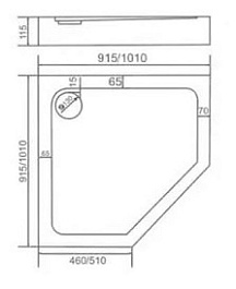 Good Door Поддон для душа Диамант 90x90 – фотография-2