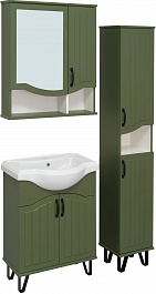 Runo Мебель для ванной Марсель 65 зеленая – фотография-6