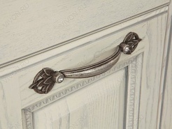 Акватон Пенал для ванной "Жерона" L белое серебро – фотография-3