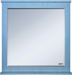 Misty Мебель для ванной Купер 90 L 4 ящика голубая – фотография-3