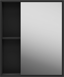 Misty Зеркальный шкаф Ненси 60 антрацит – фотография-2