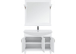 Aquanet Тумба с раковиной Валенса NEW 105 белый – фотография-5