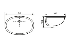 Aquatek Раковина 46/38 AQ0181-00 белая – фотография-2