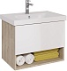 Dreja Мебель для ванной Perfecto 70 подвесная белая/дуб эврика – фотография-31