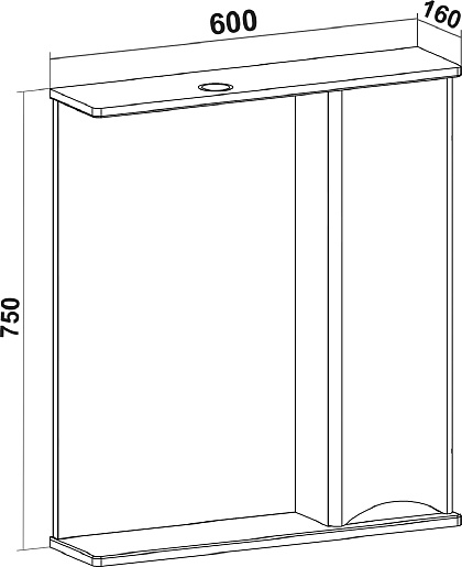 Runo Мебель для ванной Афина 60 белая матовая – картинка-19