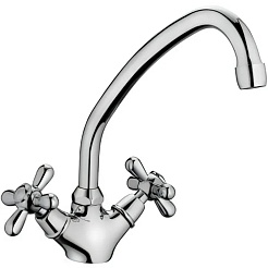 Frap Смеситель для кухни H25 F4125 хром – фотография-1