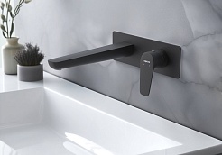 Aquatek Смеситель для раковины Бетта AQ1113MB матовый чёрный – фотография-3