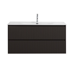 BelBagno Тумба с раковиной Uno 120 подвесная Темно-Серый матовый с раковиной BB-8099-120 – фотография-2