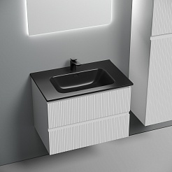 Sancos Тумба с раковиной Snob T 70 bianco раковина Element 71 CN7007MB – фотография-3