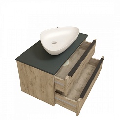 Teymi Раковина накладная в ванную Ellie 60 белая T50802 – фотография-4