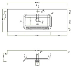 BelBagno Тумба с раковиной Kraft 120 подвесная Pino Pasadena – фотография-12