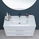 Aquanet Мебель для ванной Бостон New 100 Flat подвесная белый сатин – фотография-34