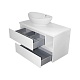 Mixline Мебель для ванной Аврора 90 белая со столешницей – картинка-13
