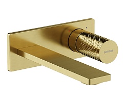 Sancos Смеситель для раковины Nexus брашированное золото PVD покрытие SC9013BG – фотография-1