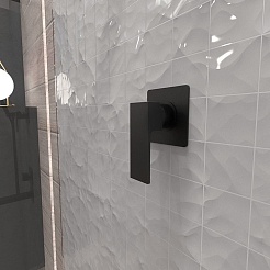 Paini Смеситель для душа Grazia 21PZ690 встраиваемый, брашированный чёрный – фотография-2