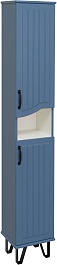 Runo Шкаф пенал Марсель 30 R синий – фотография-1