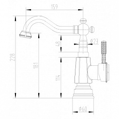 Lemark Смеситель Jasmine LM6604B для раковины/кухни – фотография-2