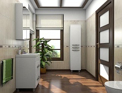 Какса-а Мебель для ванной Квадро 70 – фотография-8