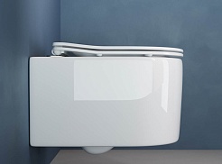 Ceramicanova Подвесной унитаз Moments Rimless CN3003 белый – фотография-3