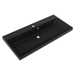 BelBagno Тумба с раковиной Vittoria 80 подвесная Bianco Lucido с раковиной BB800/450-LV-ART-AST-NERO – фотография-4