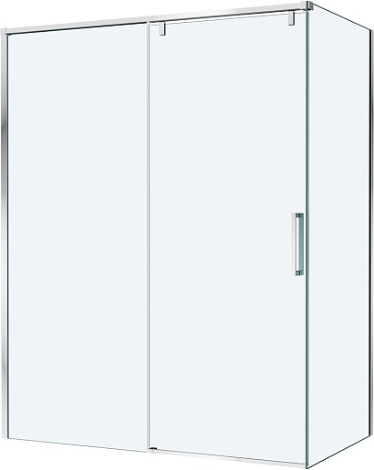 BelBagno Душевой уголок Soft Close-1 SOFT_CLOSE-1-AH-1-160/90-C-Cr 160x90 профиль хром стекло прозрачное – фото-1