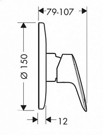 Hansgrohe Смеситель Logis 71666000 для душа – фотография-3