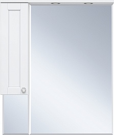 Misty Зеркальный шкаф Латте 85 L белый – фотография-1