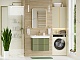 Brevita Мебель для ванной Vega 70 подвесная зеленая/золото – фотография-18