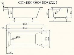 Castalia Чугунная ванна Prime 180x80x48 – фотография-2