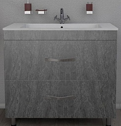 Какса-а Тумба для умывальника Сити 85 серый гранит – фотография-1