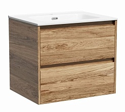 Sancos Тумба с раковиной Libra 60 дуб чарльстон раковина Element 61 CN7001 – фотография-1