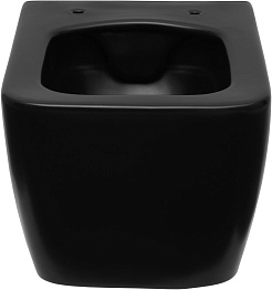 Allen Brau Унитаз подвесной Liberty 4.33007.31 чёрный матовый с крышкой 4.33008.31 – фотография-3