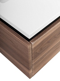 Cezares Тумба с раковиной Slider 100 с 2 ящиками орех дымчатый – фотография-11