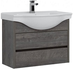 Aquanet Тумба с раковиной Сидней 80 дуб рошелье – фотография-7