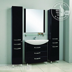 Акватон Мебель для ванной Ария 80 H черная – фотография-5