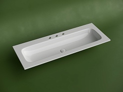 Ceramicanova Мебельная раковина Grace 121 CN7024 с 3 отверстиями под смеситель белая – фотография-2