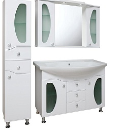 Runo Тумба с раковиной Линда Люкс 105 – фотография-7