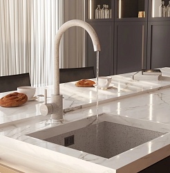 Mixline Смеситель для кухни 35k ML-GS15 (328) бежевый – фотография-3