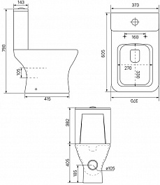 Iddis Унитаз компакт Torr TORRDSEi24 безободковый – фотография-8