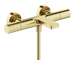 BelBagno Смеситель для ванны и душа термостатический Etna брашированное золото PVD покрытие SC9006BG – фотография-1